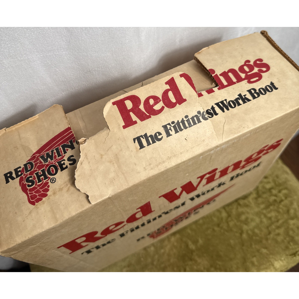 Red Wing Boots Pecos 1155 Empty Box ONLY Vintage Leather Pull On Work Boot Retro - Picture 4 of 9